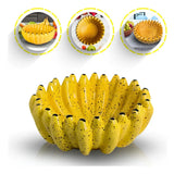 Fruteira de Cerâmica Banana – Decoração Tropical para sua Cozinha