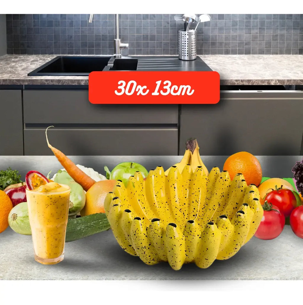 Fruteira de Cerâmica Banana – Decoração Tropical para sua Cozinha