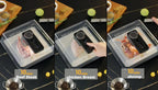 Bandeja de descongelamento rápida para carne, caixa de descongelamento de carne recarregável via USB com tampa